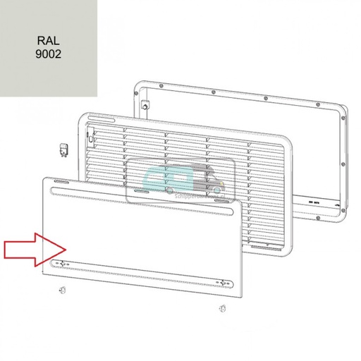 [OCS_2204085B] Dometic Winterafdekkap Grijs Dethleffs LS300