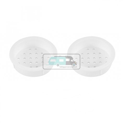 [OCS_2205005B] Rozet Wit 34-39mm rond inbouw à 4 st.