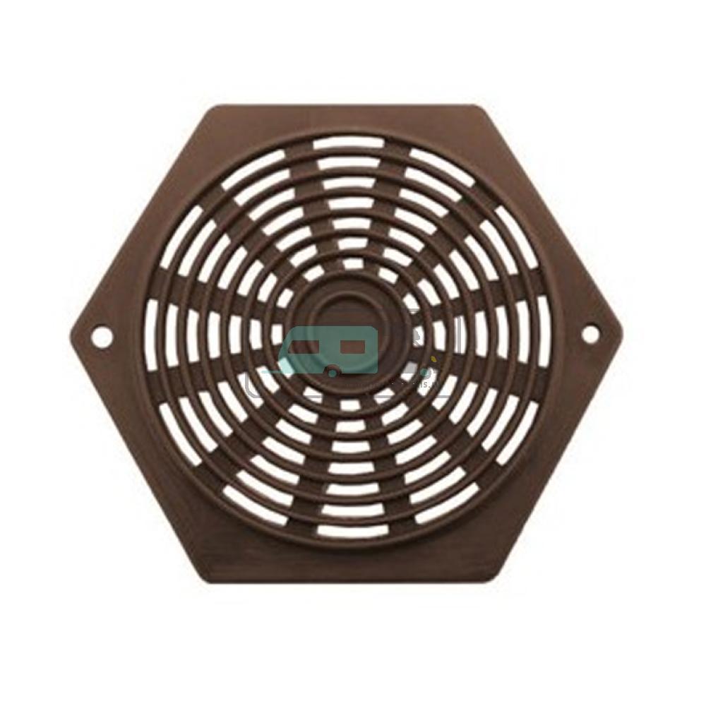 [OCS_A0034894L] Rozet opbouw bruin 75mm zeskant à 2 st.