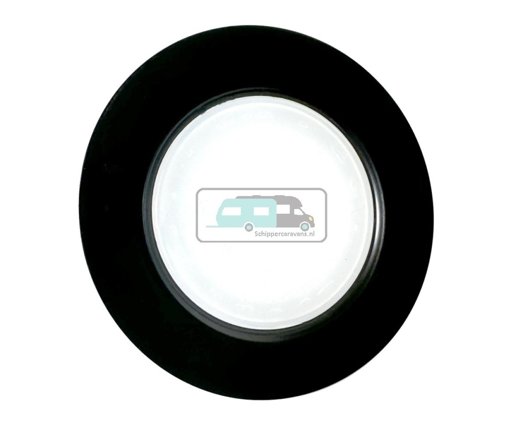 [OCS_A0034561] Frilight Inbouwspot Vega 47 COB LED Opalglas Zwart