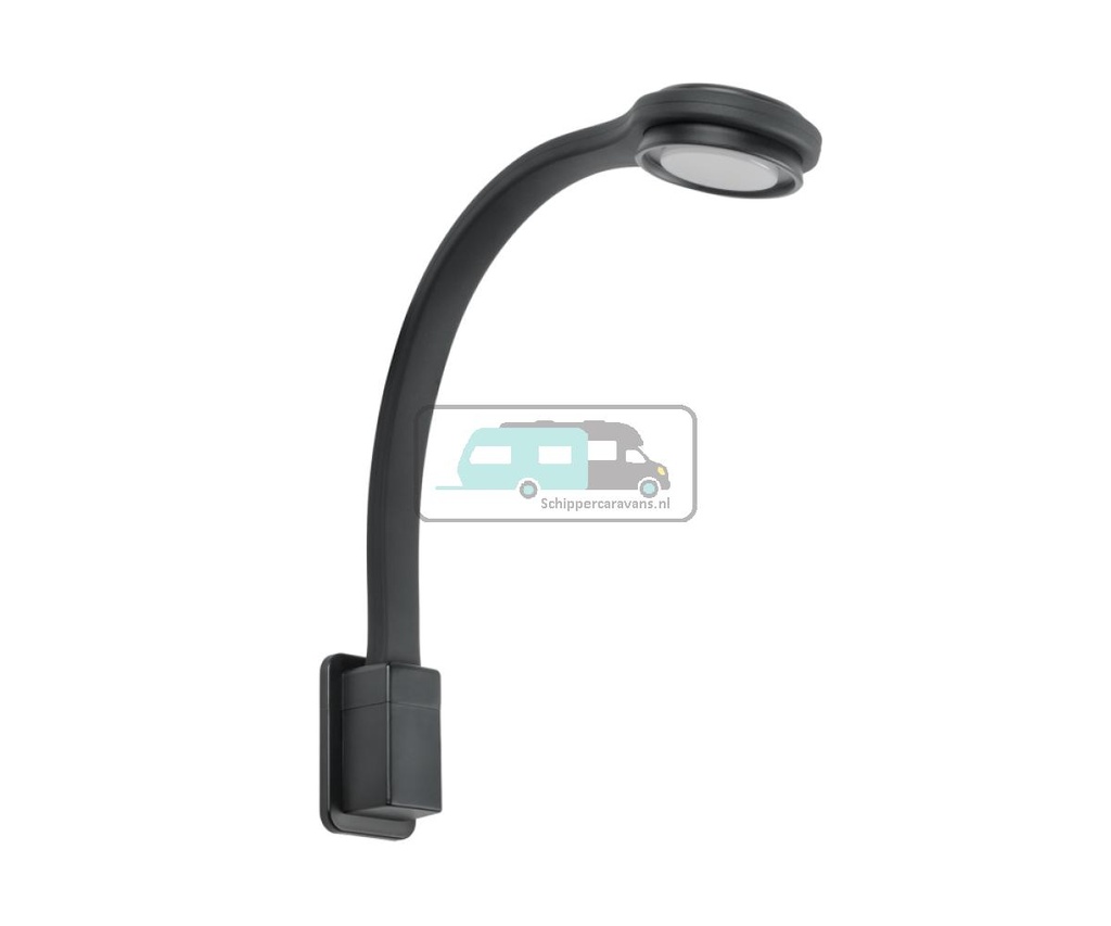 [OCS_A0033484] LED Lamp Zwanenhals R2 Flex Rond + USB-C Zwart