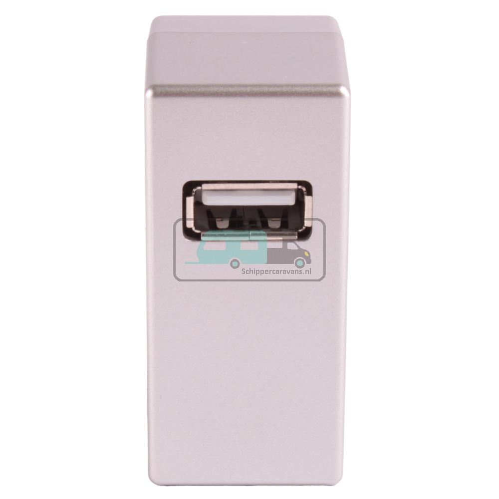 [OCS_A0035963] Dometic USB Lader voor 12V Lichtrail Zilver