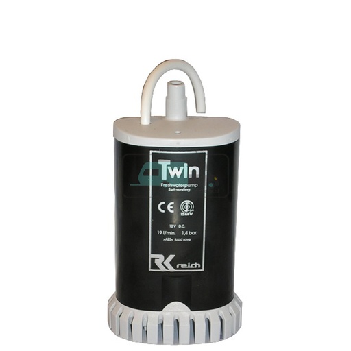 [OCS_2308049B] Reich Dompelpomp Twin met Ontluchting + Zeef 12V-19L
