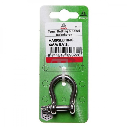 [OCS_2501730] Deltafix Harpsluiting RVS 6mm 1st