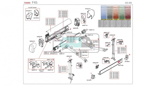 [OCS_2607004] Fiamma eindkap F45i rechts Wit