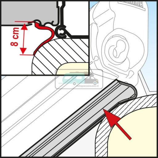 [OCS_2607171B] Fiamma Rain Guard Lower 500cm