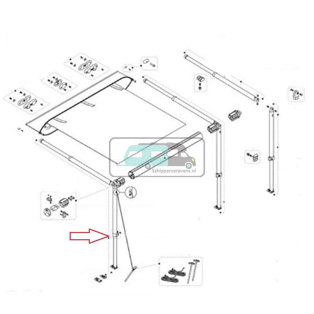 [OCS_A0028187] Fiamma Staander CaravanStore XL Links 350-550