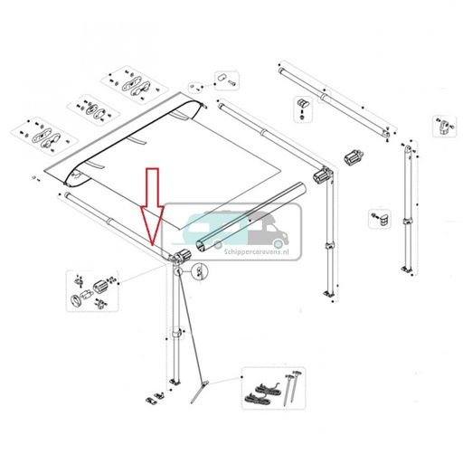 [OCS_2607258] Fiamma Staander + spanarm CaravanStore 280-310 Links