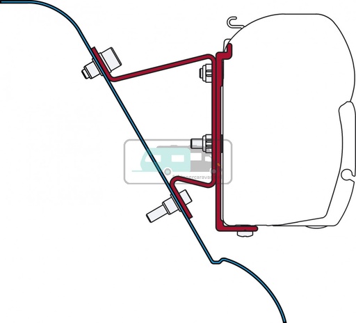 [OCS_2607572] Fiamma Mercedes Sprinter/Sprinter Westfalia/VW Crafter Kit H3 2006-2016 F45