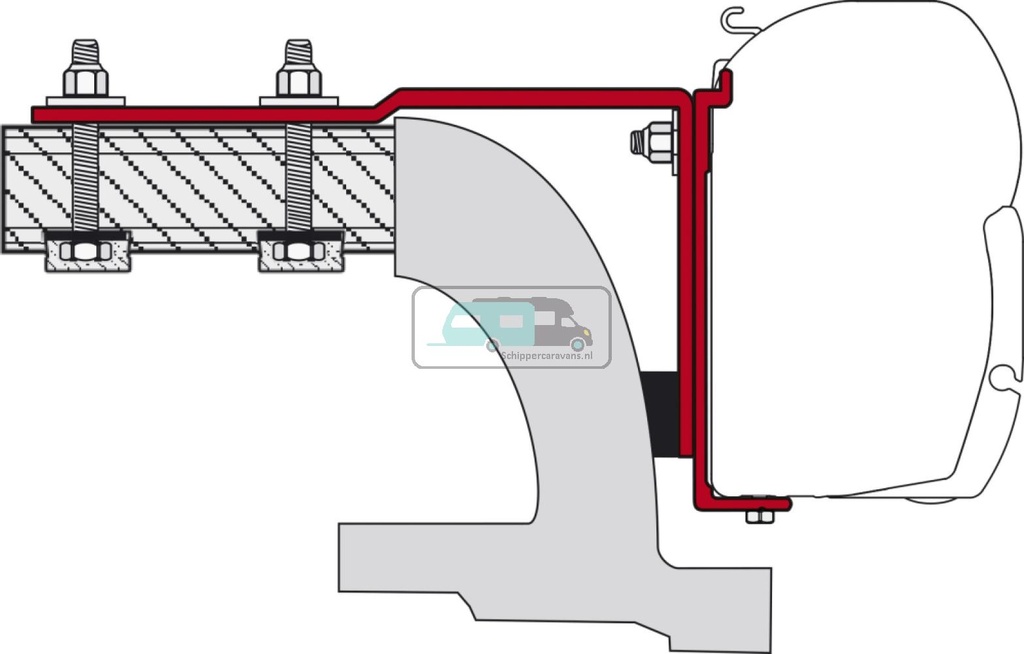 [OCS_A0007092] Fiamma Mercedes Vito Kit H1-L1 1996-2003 F45