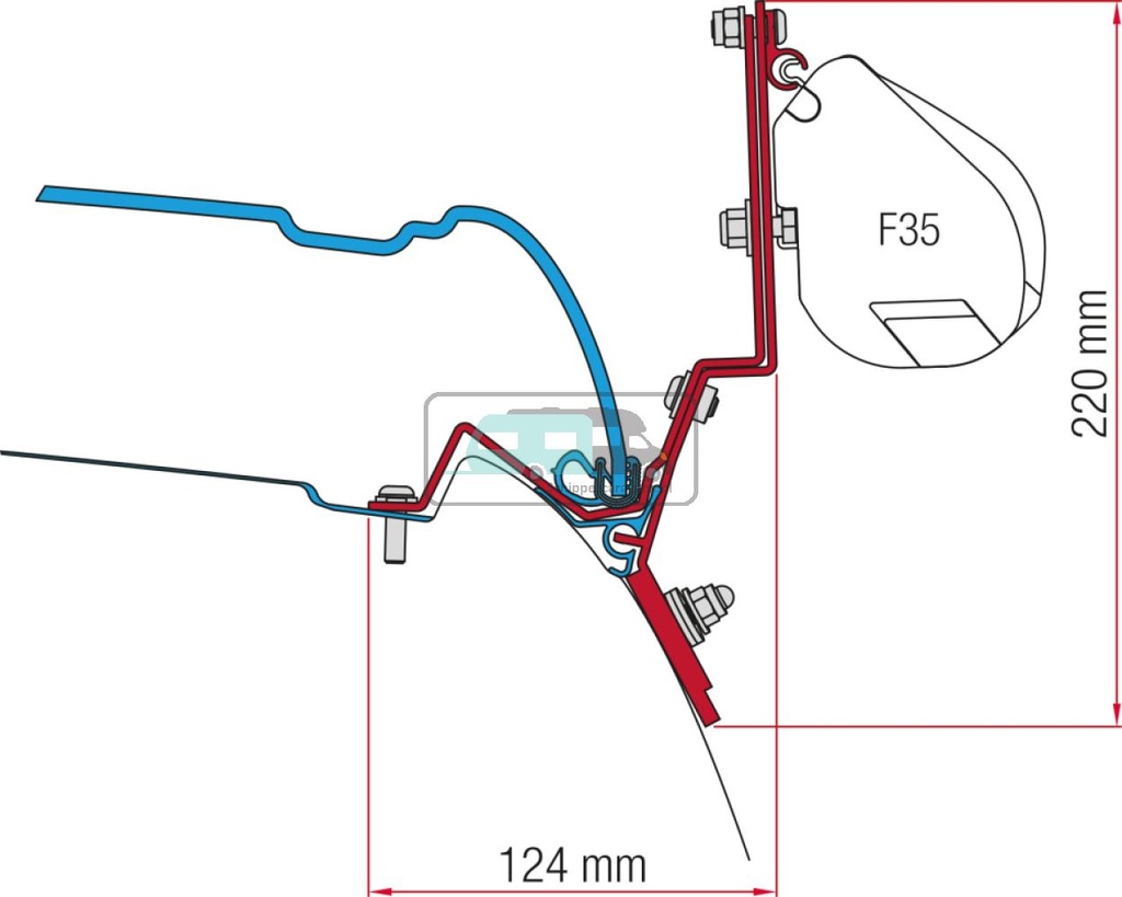 [OCS_A0001440] Fiamma Mercedes V-Class/Marco Polo Kit H1-L2 >2014 F35/F45