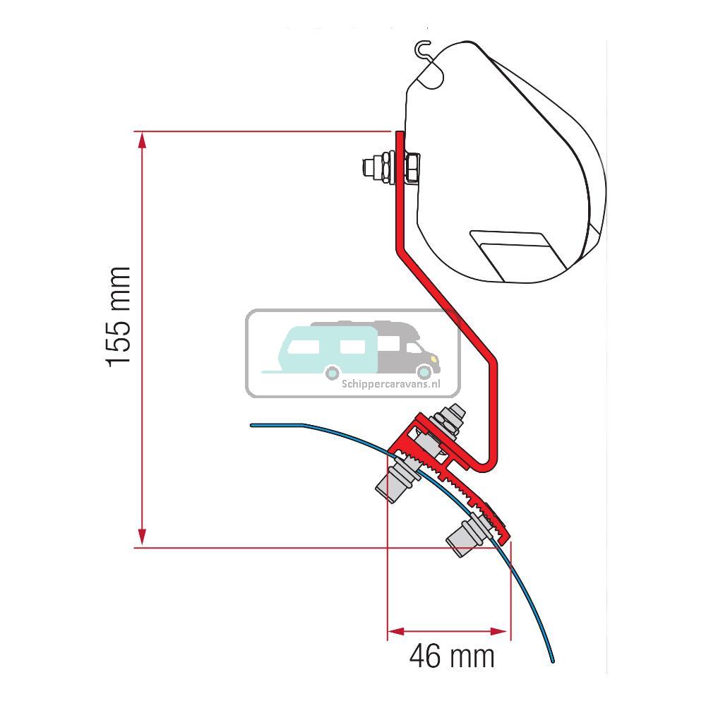 [OCS_A0003470] Fiamma VW Caddy Maxi Lift Roof Kit H1-L1 >2016 F35