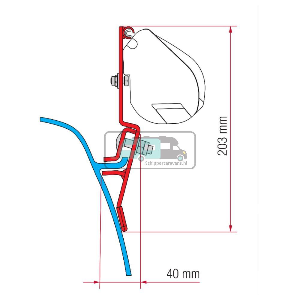 [OCS_A0003471] Fiamma VW T3/T3 Lift Roof Kit H1 1979-1990 F35
