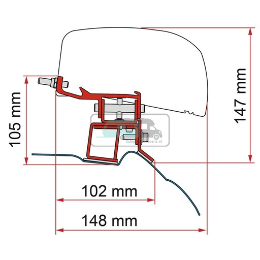 [OCS_2607769] Fiamma Mercedes V Class Kit H1-L2 >2014 F40Van