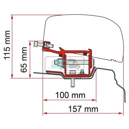 [OCS_2607770] Fiamma Renault Trafic Kit H1-L1 >2014 F40Van