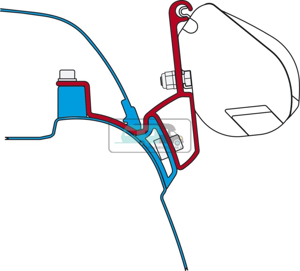 [OCS_A0007737] Fiamma VW T5/T6 California Kit H1-L1 >2003 F35