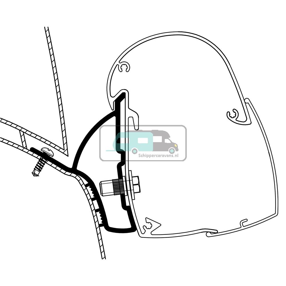 [OCS_A0015368] Thule Hymer Car 302/Ducato H1 Adapter 5102