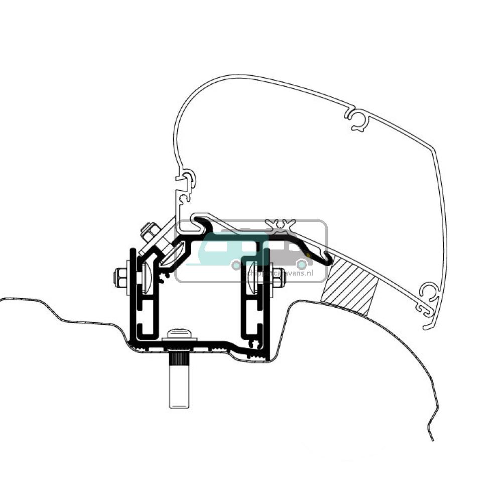 [OCS_A0002480] Thule VW Crafter/MAN TGE Adapter 2017 (LHD)