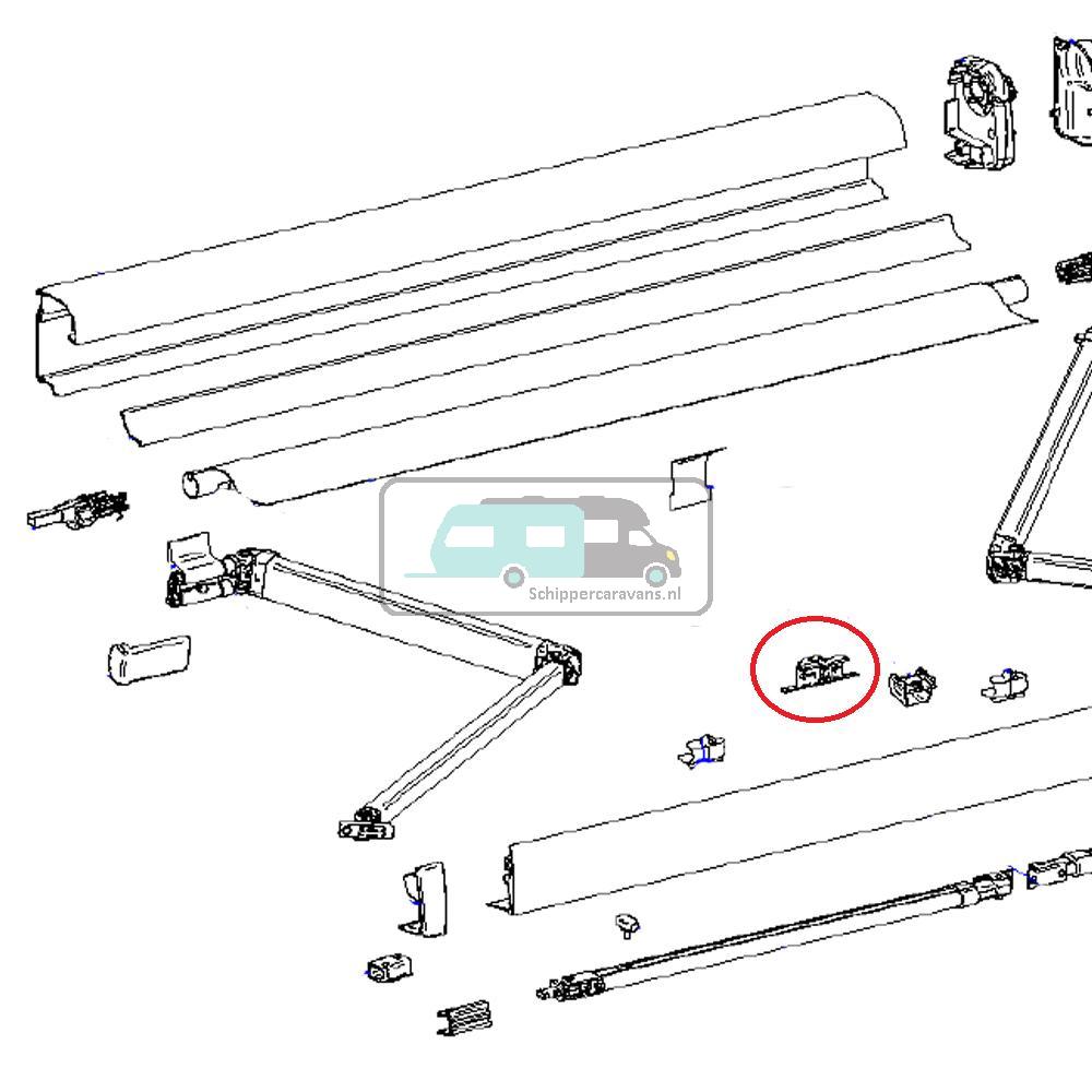 [OCS_A9900276] Thule Central Clamp Support Arm Oval 4900