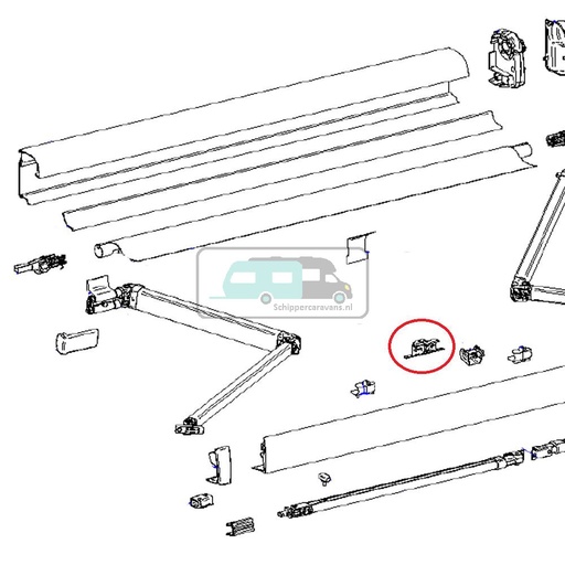[OCS_2612238] Thule Central Clamp Support Arm Oval 4900