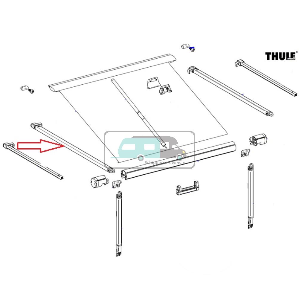 [OCS_A9907244] Thule Rafter Arm Assy LH 1200 3.50/5.50