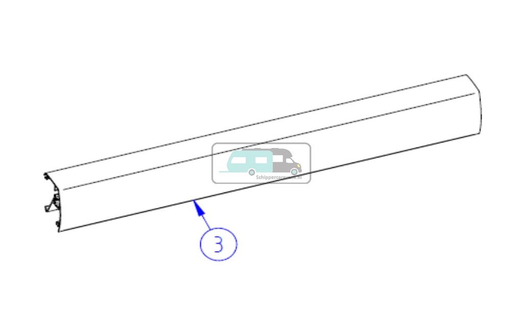 [OCS_A0023520] Thule lead rail 6200 4,25m white