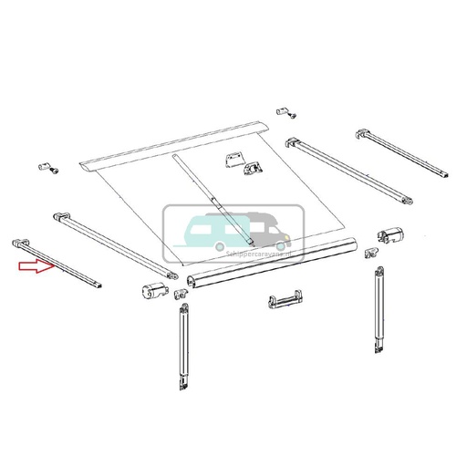 [OCS_2612277] Thule Extender Rafter Arm Assy LH 1200