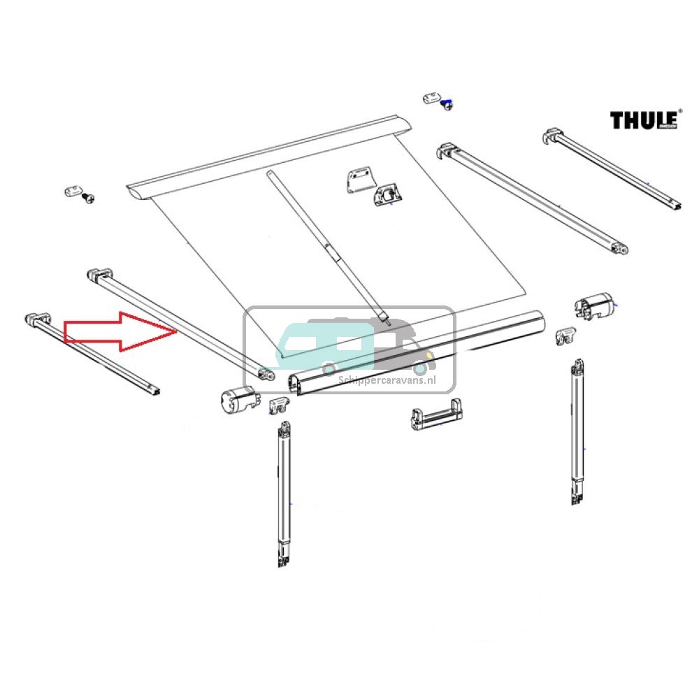[OCS_A0023313] Thule Rafter Arm Assy LH 1200 3.00/3.25
