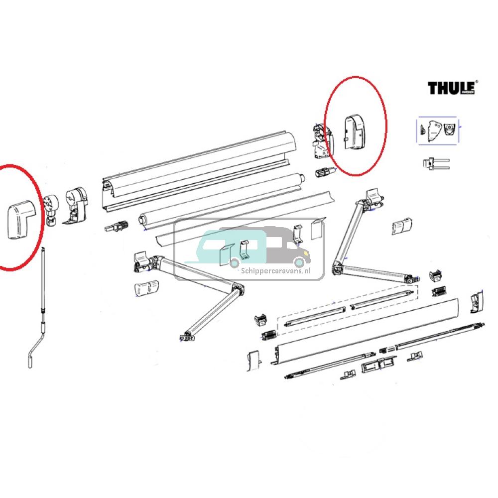 [OCS_A9904431] Thule Eindkap LH+RH 5200