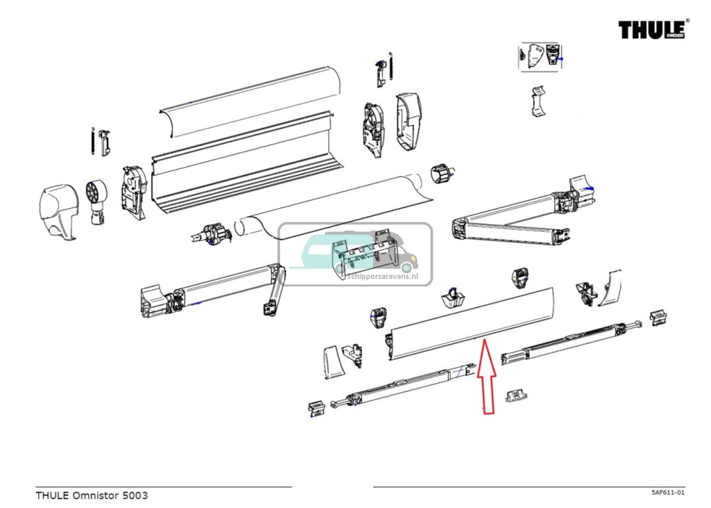[OCS_A9902808] Thule Lead Rail 4200/4900 4.00 Wit