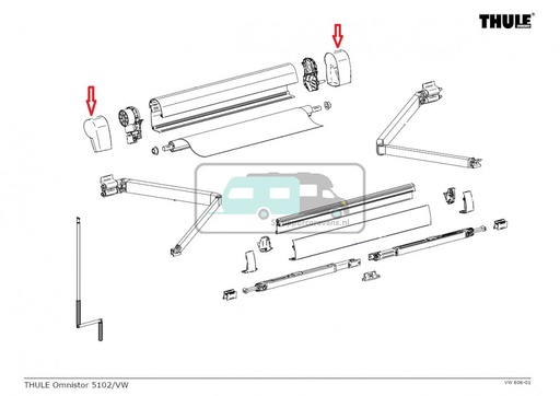[OCS_2612325] Thule Eindkap LH+RH 5200