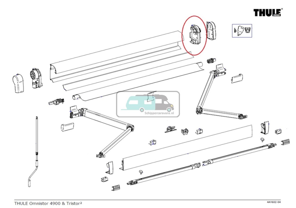 [OCS_A9900263] Thule Binnenkap RH 4900