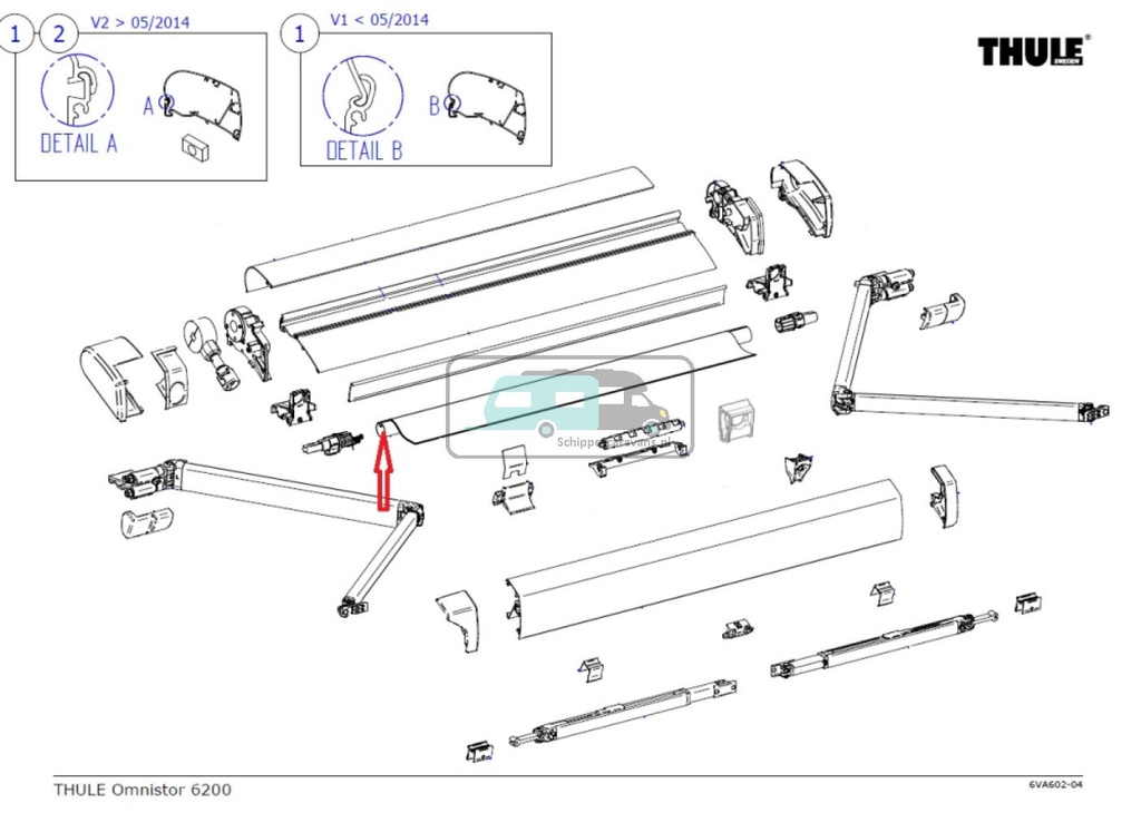 [OCS_A0023605] Thule roller tube D=30/6200 4,25m