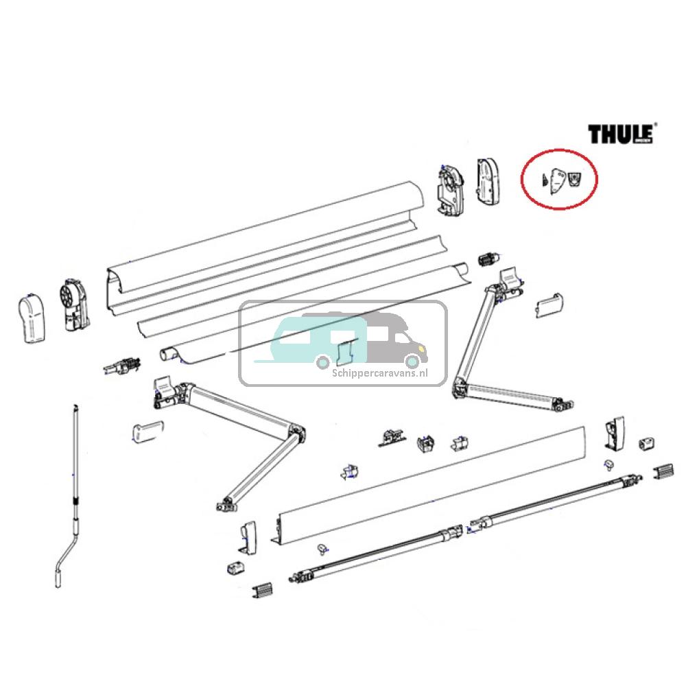[OCS_A9900269] Thule Connection Pieces Tension Rafter 4900