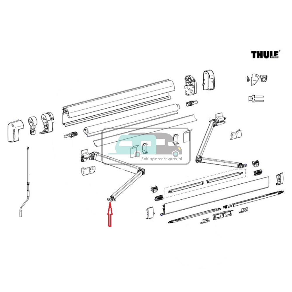 [OCS_A9907218] Thule Connection Lead Rail LH+RH 5200