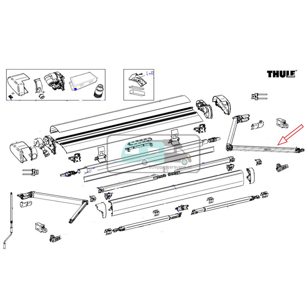 [OCS_A9902819] Thule 6300 Knikarm Rechts 3.00-5.00