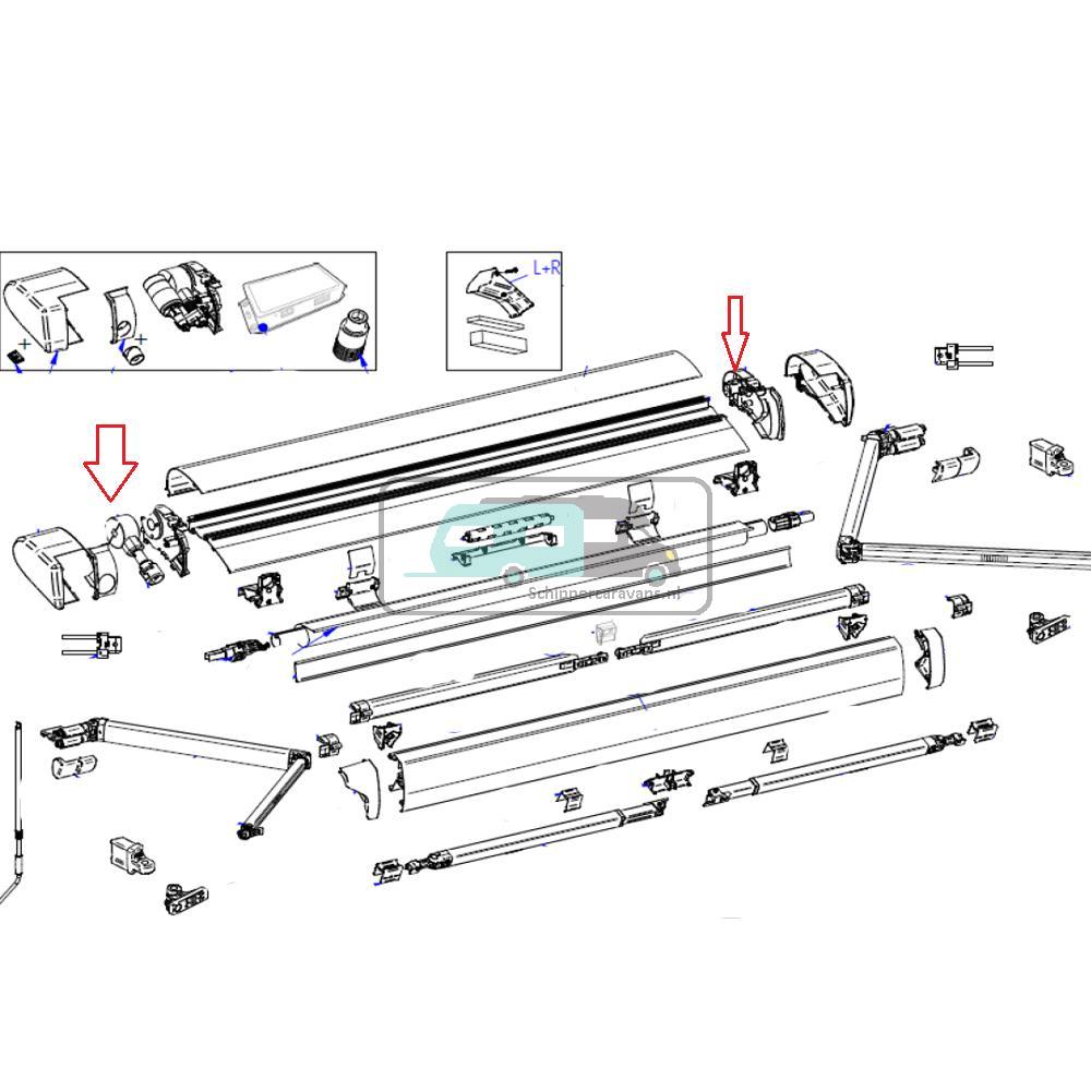 [OCS_A9903631] Thule 6300 Vaste Bak Binnen Eindkapset wit