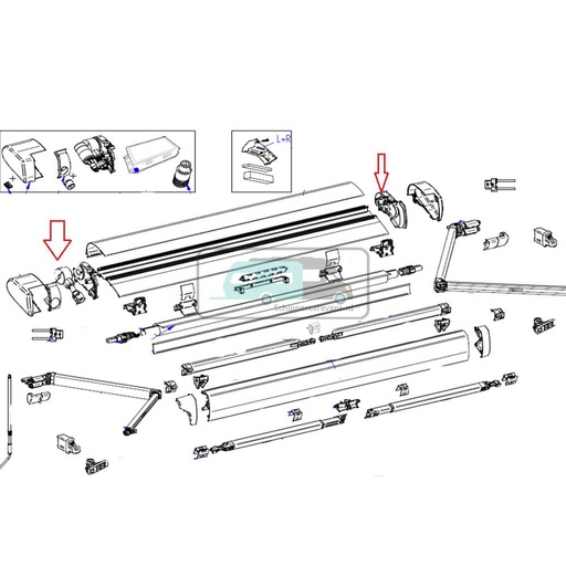 [OCS_2612454] Thule 6300 Vaste Bak Binnen Eindkapset wit