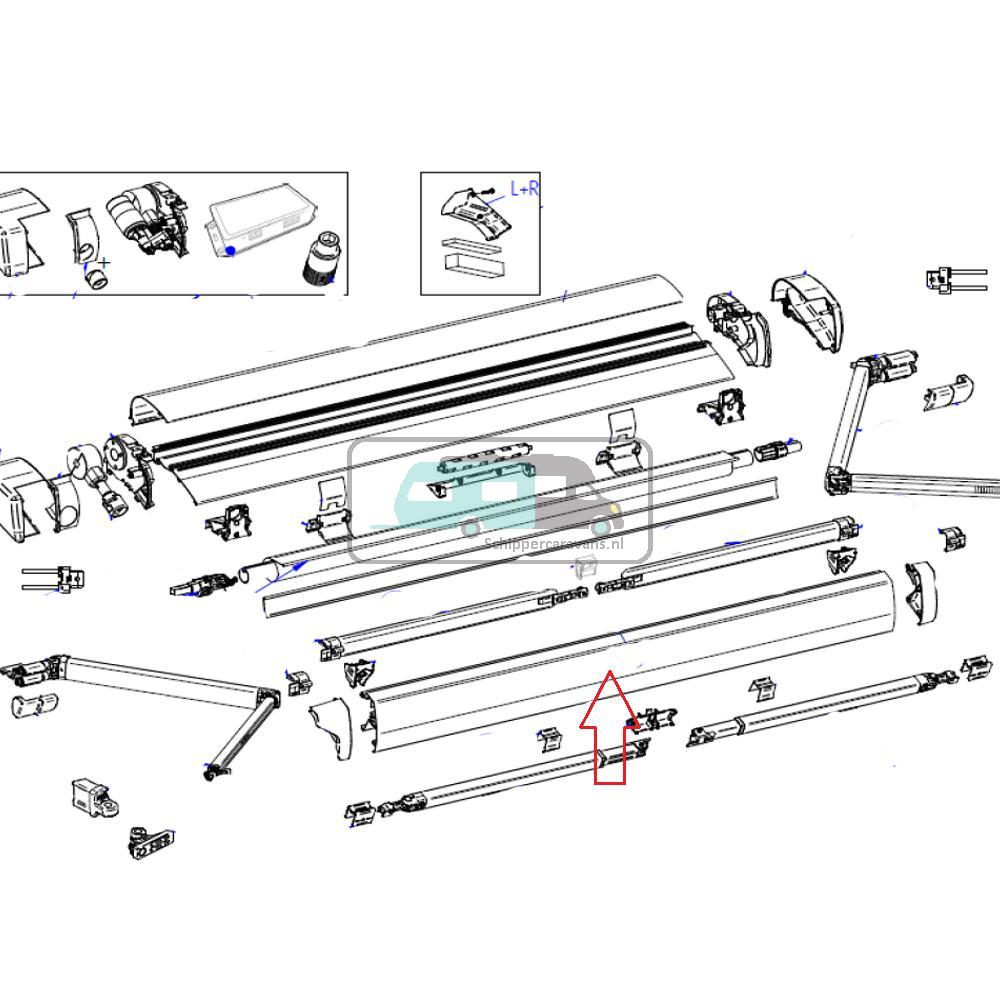 [OCS_A9907201] Thule 6300 Lead Rail 3.25 Wit