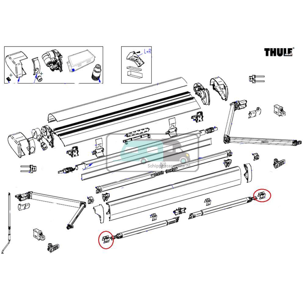 [OCS_A9907369] Thule 6300 Connection Support Arm LH&RH