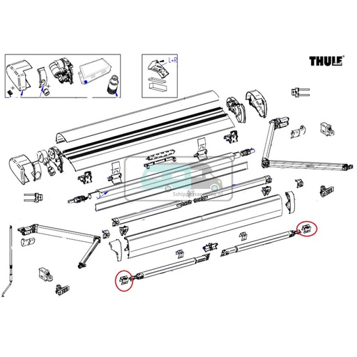 [OCS_2612460] Thule 6300 Connection Support Arm LH&RH