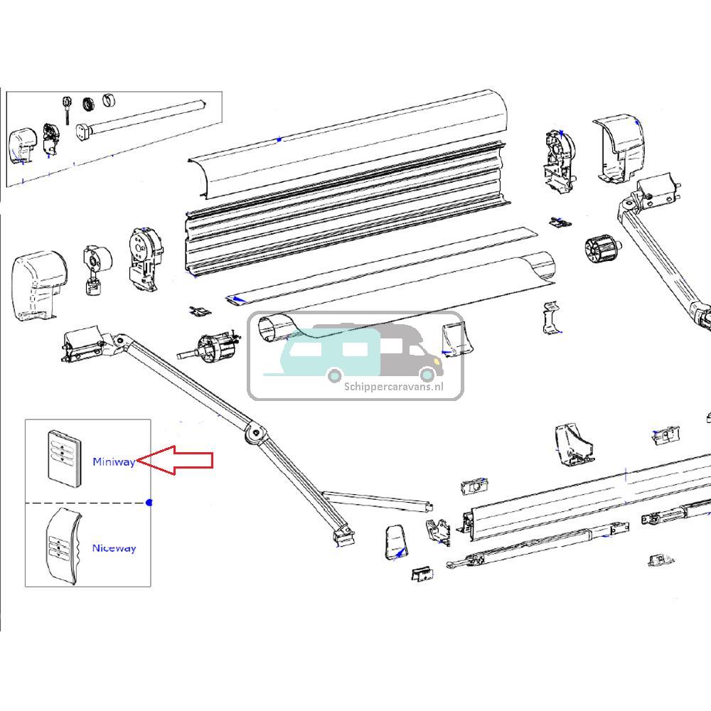 [OCS_A0023886] Thule 8000/ 9200 Afstandsbediening <2016