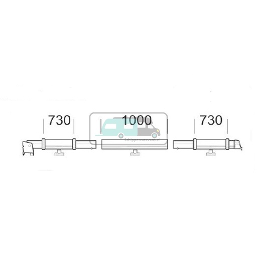 [OCS_2612467] Thule Clamping Profile 8000 2,75 Links