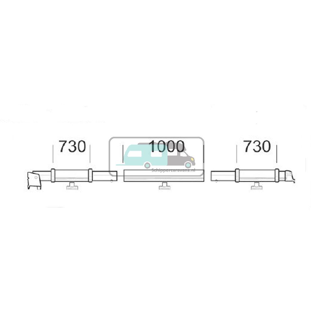 [OCS_A9902671] Thule Clamping Profile 8000 2,75 Rechts