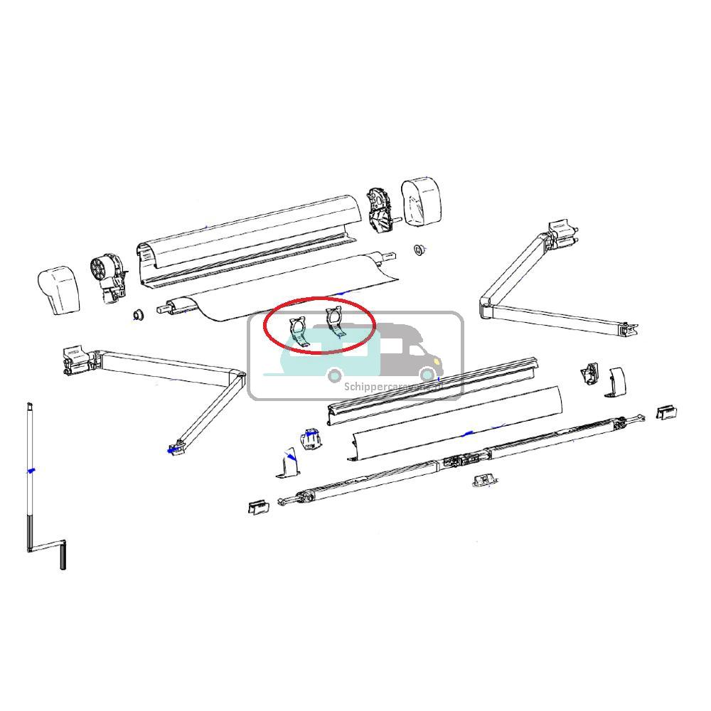 [OCS_A0025330] Thule 5102 Positioner Spring Arm VW 2stuks