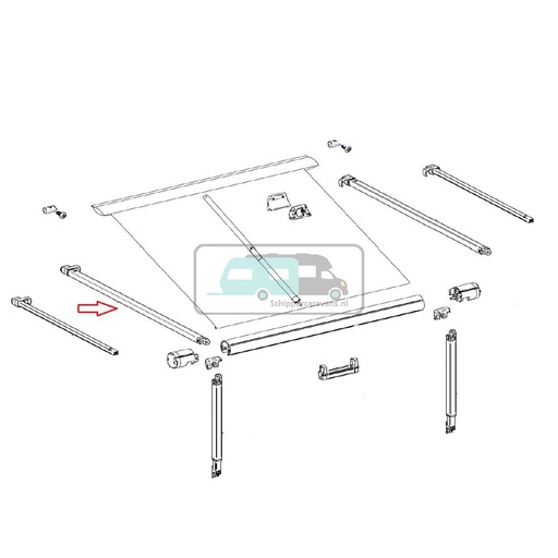 [OCS_2612496] Thule 1200 Rafter Arm Links 2,30m