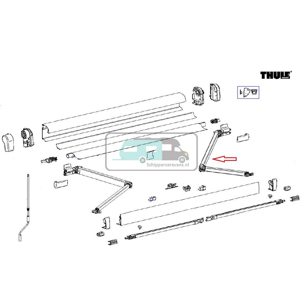 [OCS_A9902464] Thule 4900 Scharnierarm rechts 300-350