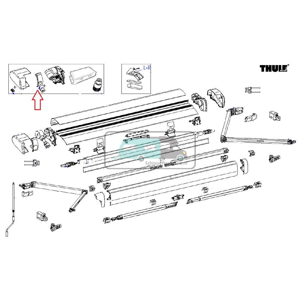[OCS_A0023875] Thule 6300 Plug & Gear Cover Wit