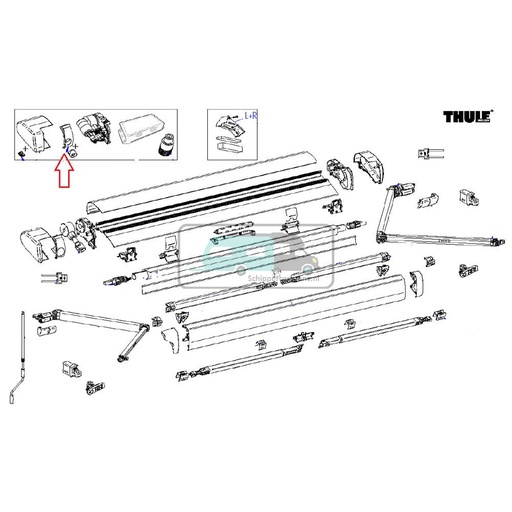 [OCS_2612529] Thule 6300 Plug & Gear Cover Wit