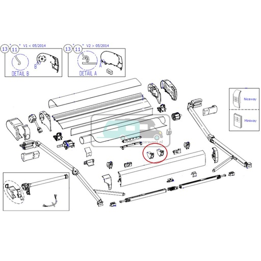 [OCS_2612619] Thule 9200 Gliding Angle Lead Rail